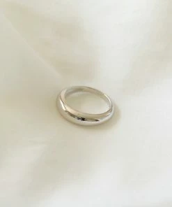 Astrid & Miyu Essential Dome Ring In Silver Rings 9 Astrid & Miyu Essential Dome Ring In Silver Rings