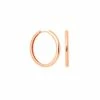 Astrid & Miyu Earrings Simple Hinge Small Hoops In Rose Gold 2 Astrid & Miyu Earrings Simple Hinge Small Hoops In Rose Gold