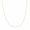 Astridandmiyu Rectangular Link Necklace Chain In Rose Gold 1 Astridandmiyu Rectangular Link Necklace Chain In Rose Gold