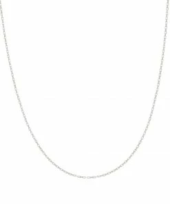 Astridandmiyu Rectangular Link Necklace Chain In Silver