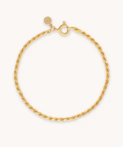 Astrid & Miyu Best Sellers Rope Chain Bracelet In Gold