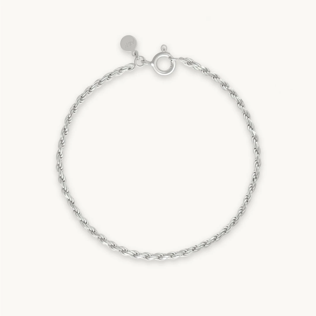 Astrid & Miyu Rope Chain Bracelet In Silver Best Sellers 3 Astrid & Miyu Rope Chain Bracelet In Silver Best Sellers