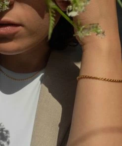 Astrid & Miyu Best Sellers Rope Chain Bracelet In Gold