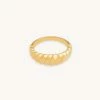 Astridandmiyu Rope Dome Ring In Gold