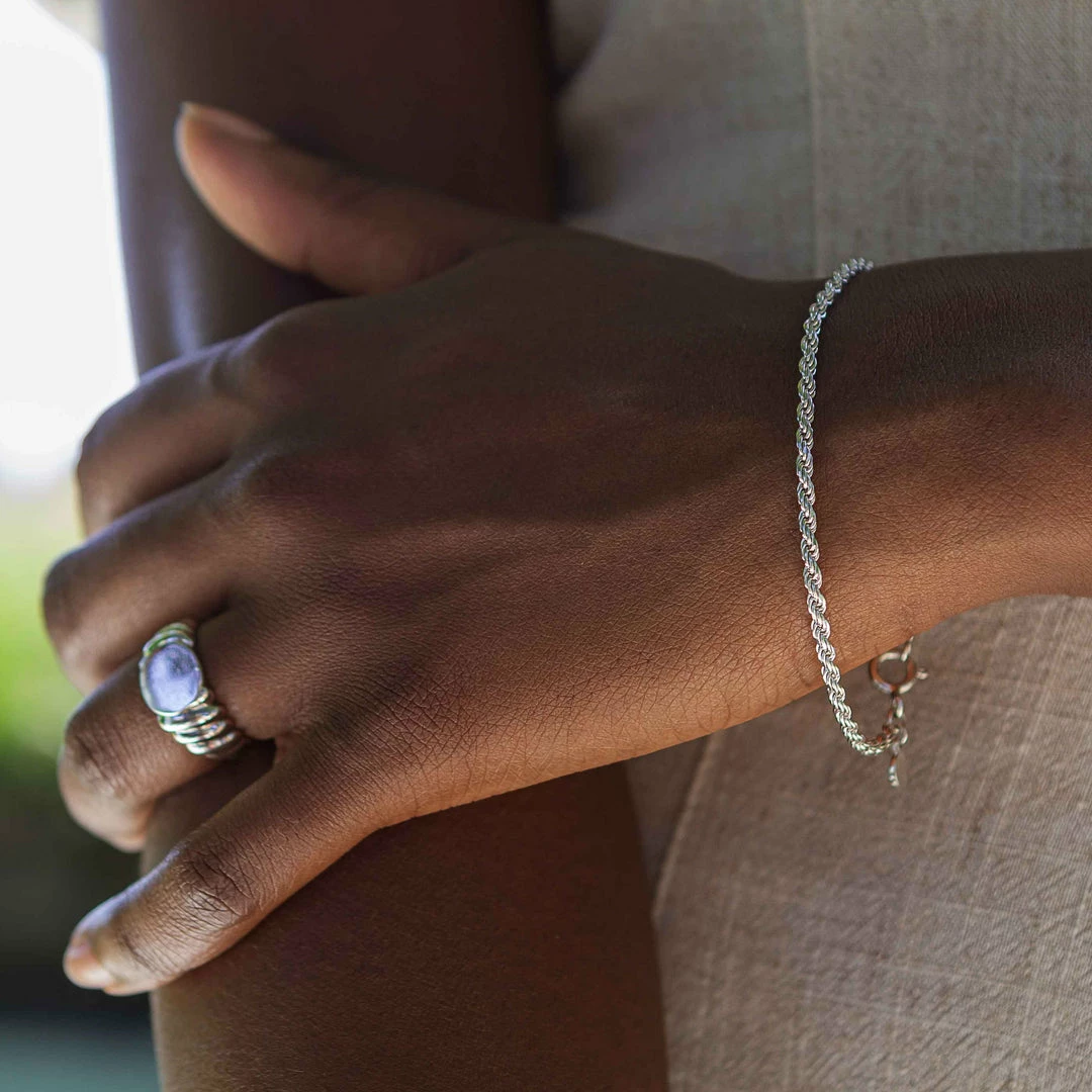 Astrid & Miyu Rope Chain Bracelet In Silver Best Sellers 7 Astrid & Miyu Rope Chain Bracelet In Silver Best Sellers