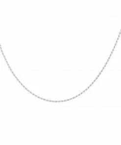 Astrid & Miyu Rope Chain Necklace In Silver Necklaces 10 Astrid & Miyu Rope Chain Necklace In Silver Necklaces