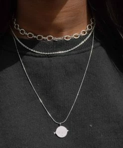 Astrid & Miyu Sale Fine Bar Chain 55cm In Silver