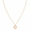 Astrid & Miyu Sale Rope & Pearl Pendant Necklace In Rose Gold 2 Astrid & Miyu Sale Rope & Pearl Pendant Necklace In Rose Gold
