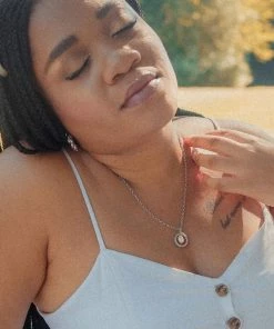 Astrid & Miyu Rope & Pearl Pendant Necklace In Silver