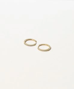 Astrid & Miyu Topaz Hoops In Solid Gold 11 Astrid & Miyu Topaz Hoops In Solid Gold