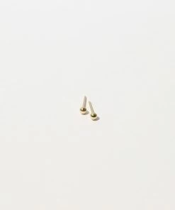 Astrid & Miyu Large Ball Stud Earrings In Solid Gold