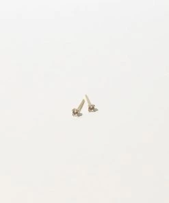 Astrid & Miyu Topaz Stud Earrings In Solid Gold 8 Astrid & Miyu Topaz Stud Earrings In Solid Gold