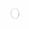Astrid & Miyu Solid White Gold Simple Piercing Hoop