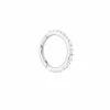 Astrid & Miyu Solid White Gold Crystal Piercing Hoop