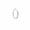 Astrid & Miyu Solid White Gold Graduated Rook Hoop Earrings