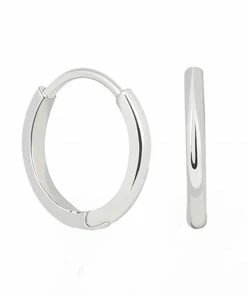 Astridandmiyu Mystic Simple Hoops In Silver Best Sellers