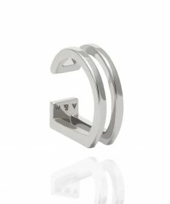 Astridandmiyu Sale Simple Wishbone Ear Cuff In Silver