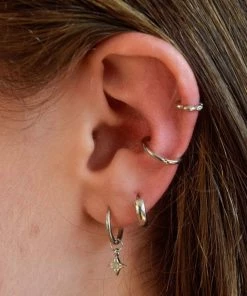 Astrid & Miyu Bubble Hoop 6.5mm In Silver 9 Astrid & Miyu Bubble Hoop 6.5mm In Silver