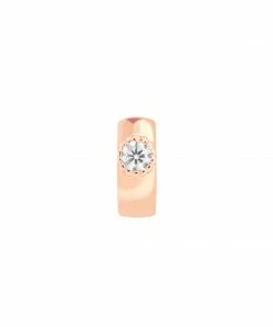 Astridandmiyu Single Stone Clicker In Rose Gold Sale