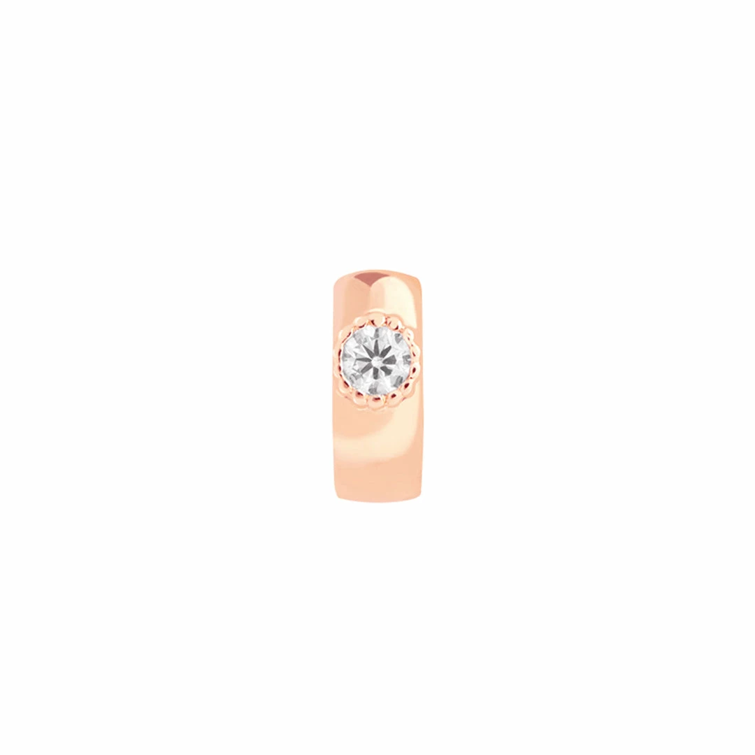 Astridandmiyu Single Stone Clicker In Rose Gold Sale 3 Astridandmiyu Single Stone Clicker In Rose Gold Sale