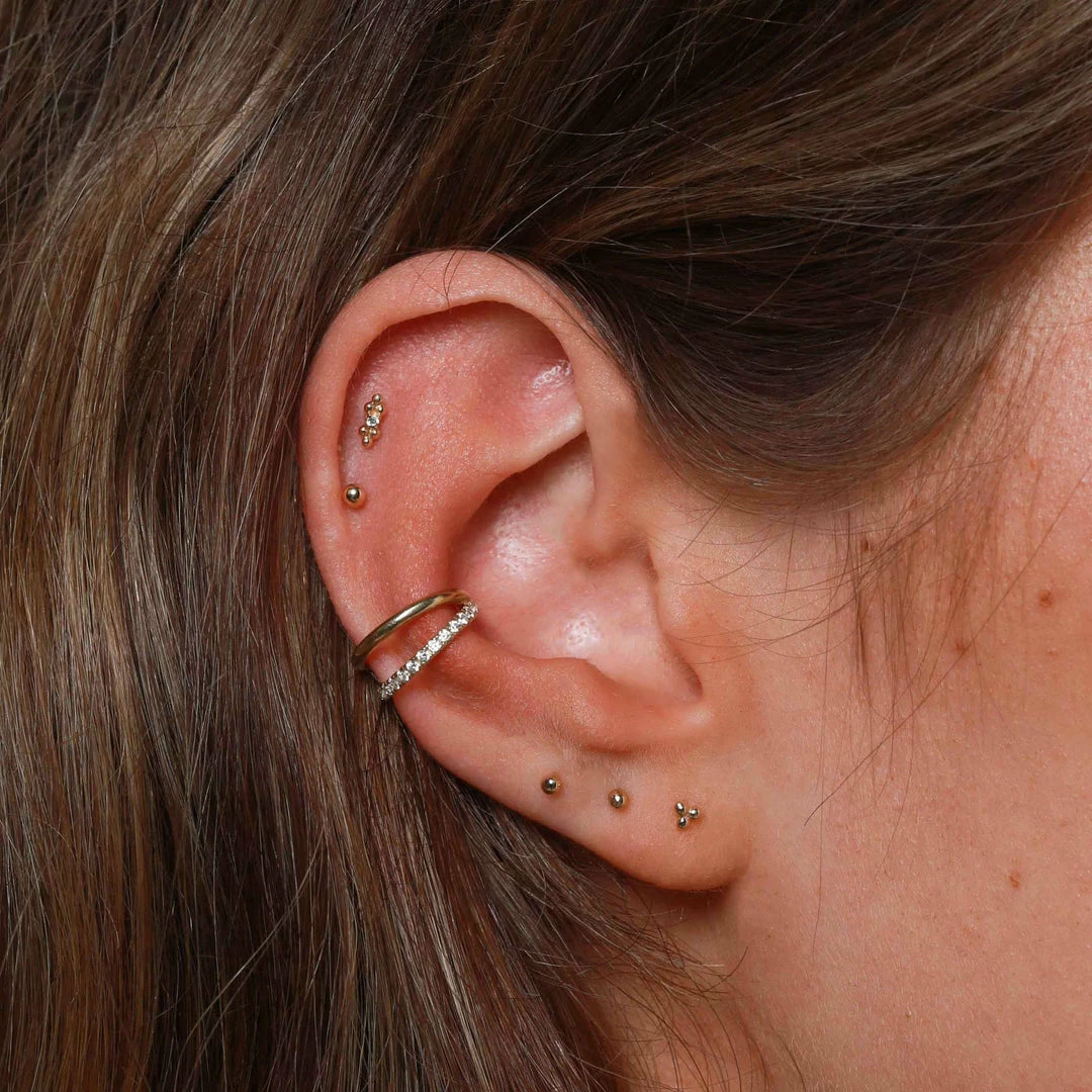 Astrid & Miyu Small Ball Stud Earrings In Solid Gold 4 Astrid & Miyu Small Ball Stud Earrings In Solid Gold