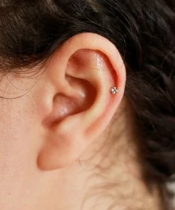 Astridandmiyu Sale Square Ball Barbell In Silver 9 Astridandmiyu Sale Square Ball Barbell In Silver