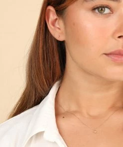 Astrid & Miyu Star Stacking Set In Solid Gold Earrings