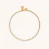 Astrid & Miyu Bracelets Tennis Chain Bracelet In Gold 1 Astrid & Miyu Bracelets Tennis Chain Bracelet In Gold