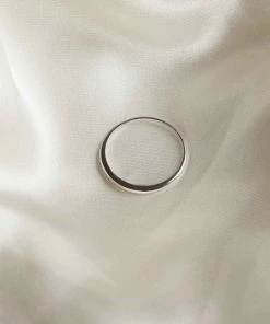 Astrid & Miyu Dome Ring In Solid White Gold 8 Astrid & Miyu Dome Ring In Solid White Gold