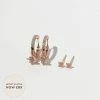 Astrid & Miyu Earrings Twilight Stacking Set In Rose Gold
