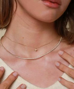 Astrid & Miyu Twilight Pendant Necklace In Solid Gold Necklaces