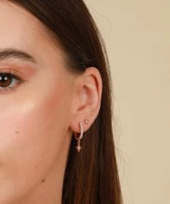 Astrid & Miyu Earrings Twilight Stacking Set In Rose Gold