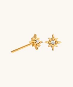 Astrid & Miyu Twilight Star Stud Earrings In Gold Best Sellers