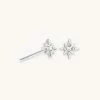 Astrid & Miyu Twilight Star Stud Earrings In Silver Best Sellers