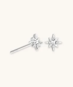 Astrid & Miyu Twilight Star Stud Earrings In Silver Best Sellers