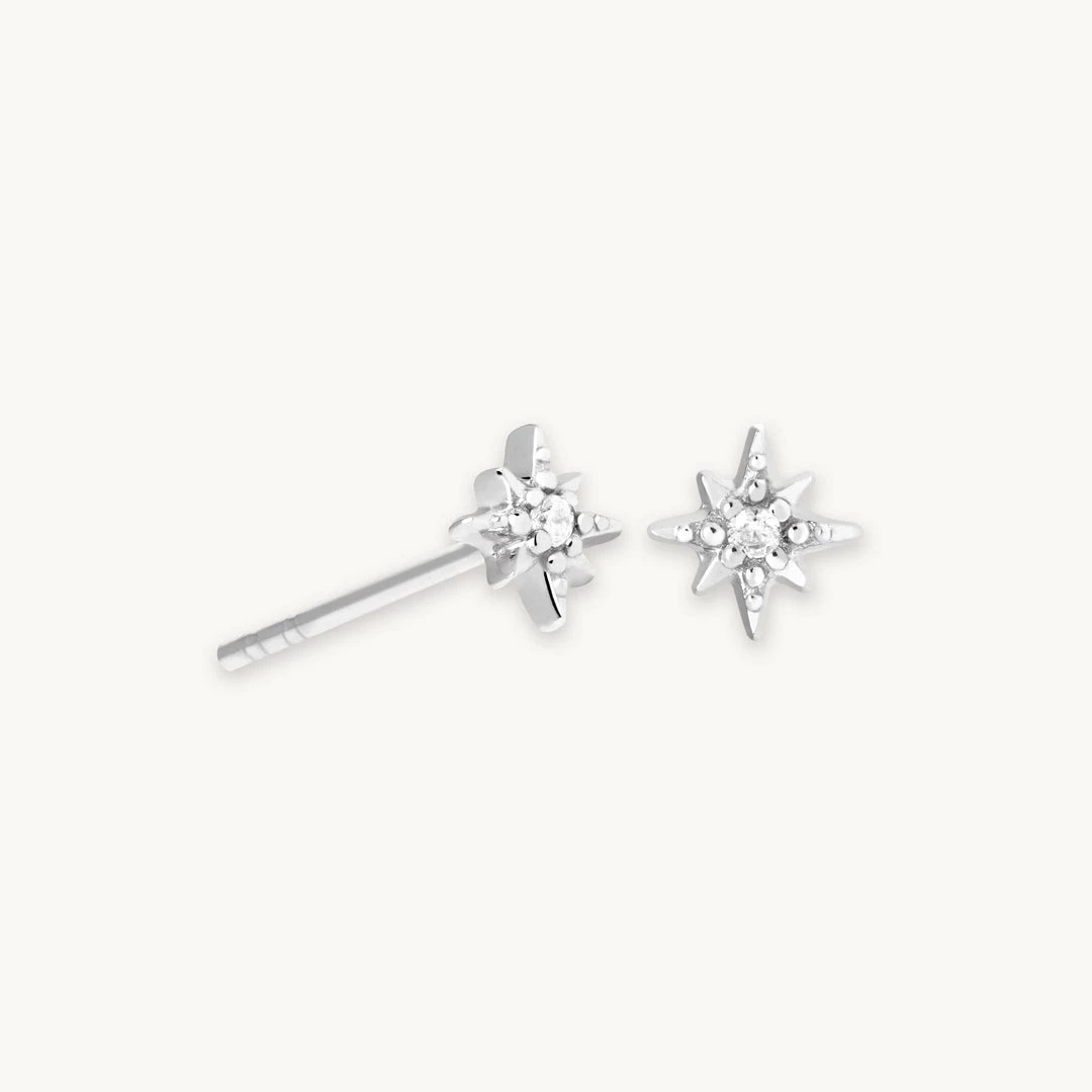 Astrid & Miyu Twilight Star Stud Earrings In Silver Best Sellers 3 Astrid & Miyu Twilight Star Stud Earrings In Silver Best Sellers