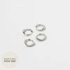 Astrid & Miyu Wave Stacking Set In Silver