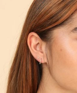 Astrid & Miyu White Topaz Stacking Set In Solid Gold