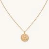 Astrid & Miyu Zodiac Necklaces Aquarius Zodiac Pendant Necklace In Gold 2 Astrid & Miyu Zodiac Necklaces Aquarius Zodiac Pendant Necklace In Gold