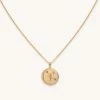 Astrid & Miyu Cancer Zodiac Pendant Necklace In Gold