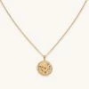 Astrid & Miyu Capricorn Zodiac Pendant Necklace In Gold 1 Astrid & Miyu Capricorn Zodiac Pendant Necklace In Gold