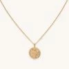 Astrid & Miyu Zodiac Necklaces Gemini Zodiac Pendant Necklace In Gold