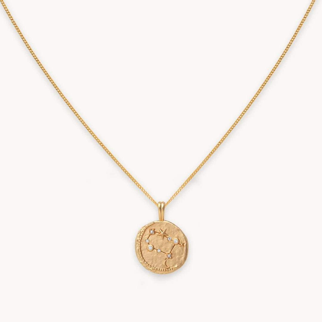 Astrid & Miyu Zodiac Necklaces Gemini Zodiac Pendant Necklace In Gold 3 Astrid & Miyu Zodiac Necklaces Gemini Zodiac Pendant Necklace In Gold
