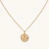Astrid & Miyu Leo Zodiac Pendant Necklace In Gold Zodiac Necklaces 1 Astrid & Miyu Leo Zodiac Pendant Necklace In Gold Zodiac Necklaces