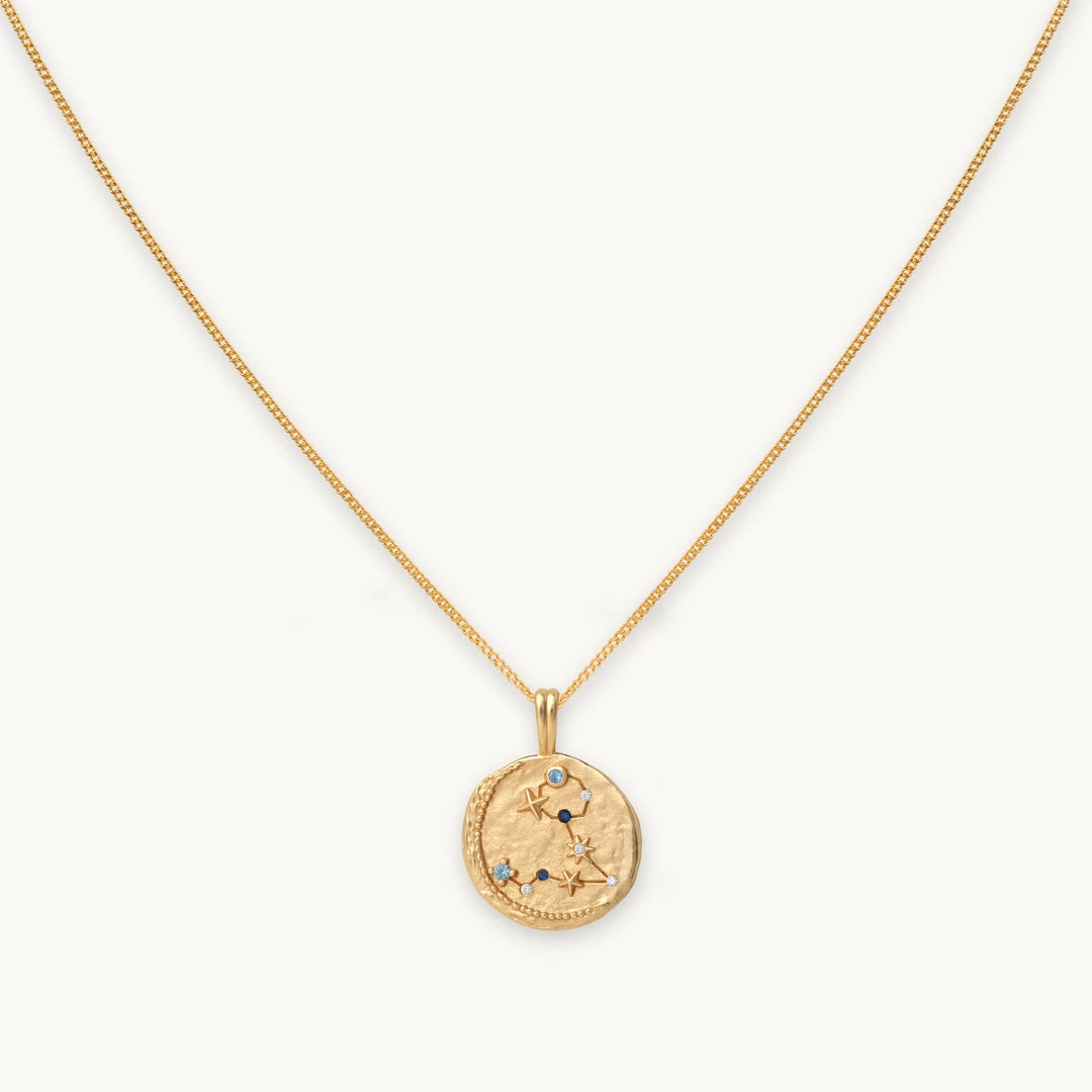 Astrid & Miyu Pisces Zodiac Pendant Necklace In Gold Zodiac Necklaces 3 Astrid & Miyu Pisces Zodiac Pendant Necklace In Gold Zodiac Necklaces