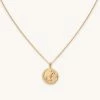 Astrid & Miyu Scorpio Zodiac Pendant Necklace In Gold