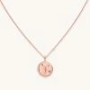 Astrid & Miyu Cancer Zodiac Pendant Necklace In Rose Gold