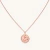 Astrid & Miyu Leo Zodiac Pendant Necklace In Rose Gold Zodiac Necklaces 2 Astrid & Miyu Leo Zodiac Pendant Necklace In Rose Gold Zodiac Necklaces