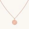 Astrid & Miyu Zodiac Necklaces Libra Zodiac Pendant Necklace In Rose Gold