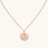 Astrid & Miyu Pisces Zodiac Pendant Necklace In Rose Gold 2 Astrid & Miyu Pisces Zodiac Pendant Necklace In Rose Gold
